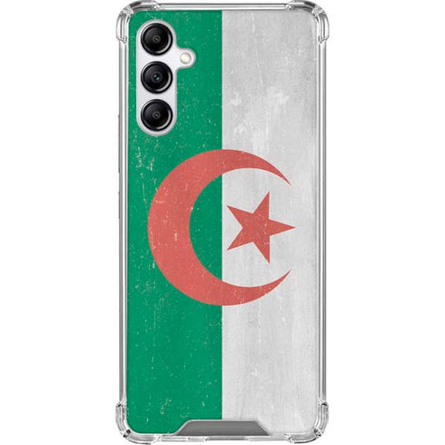 Algeria Flag Distressed Galaxy A15 5G Clear Case